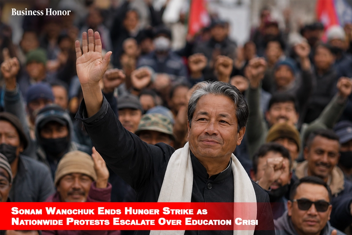  Sonam Wangchuk Ends Hunger Strike as Nationwide Protests Escalate Over Education Crisis 